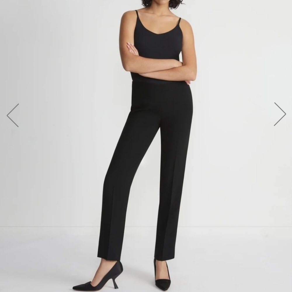 Lafayette 148 Finesse Crepe Bleecker Pants in Black Size 6 New‎ condition - Picture 10 of 10